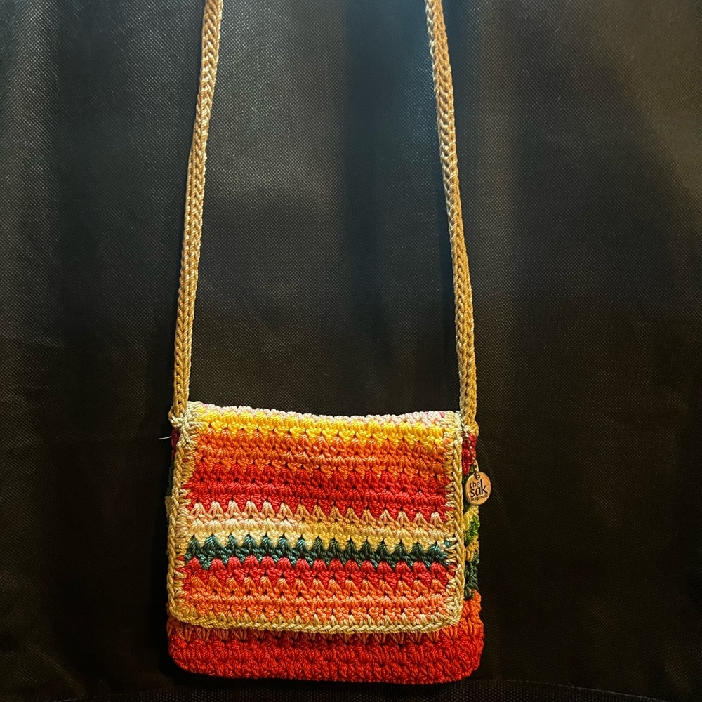The Sak Colorful Crochet Crossbody Bag